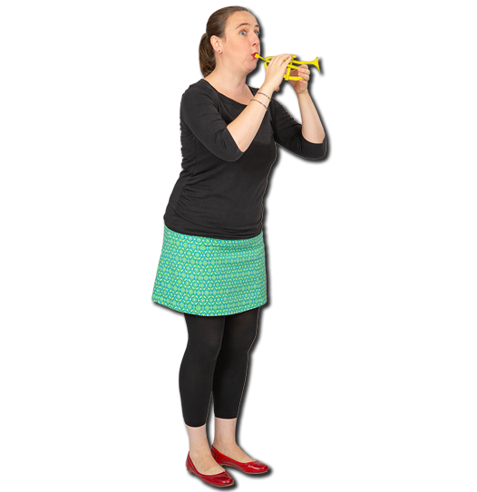 Ingrid mit Trompete